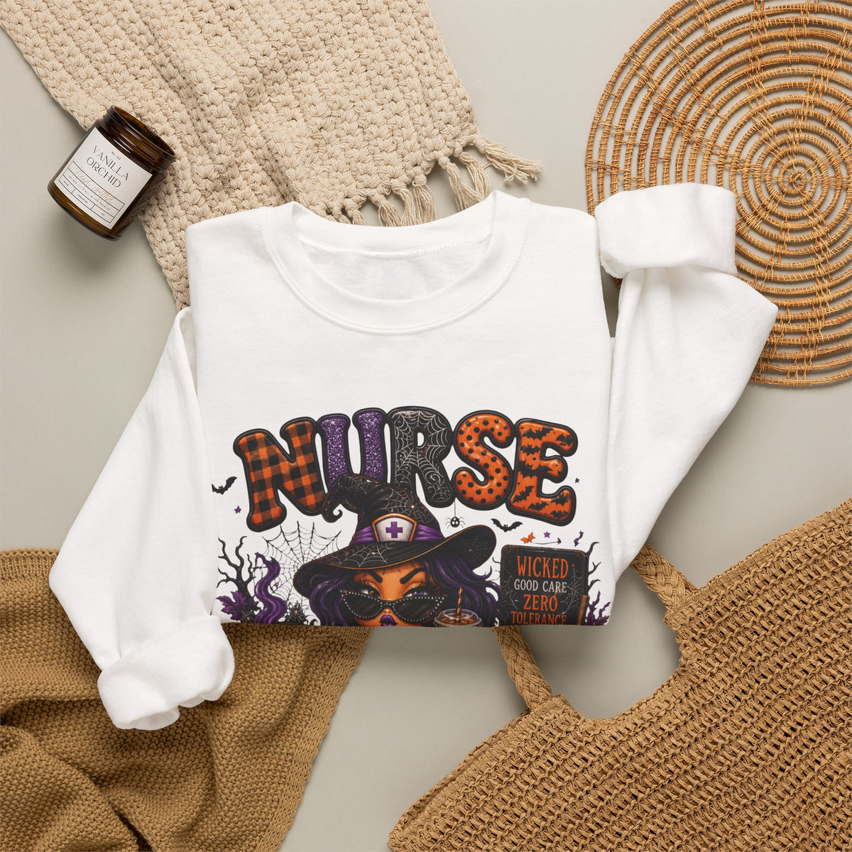 SASSY HALLOWEEN NURSE Crewneck Sweatshirt