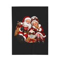SANTA & MRS. CLAUS Velveteen Plush Blanket