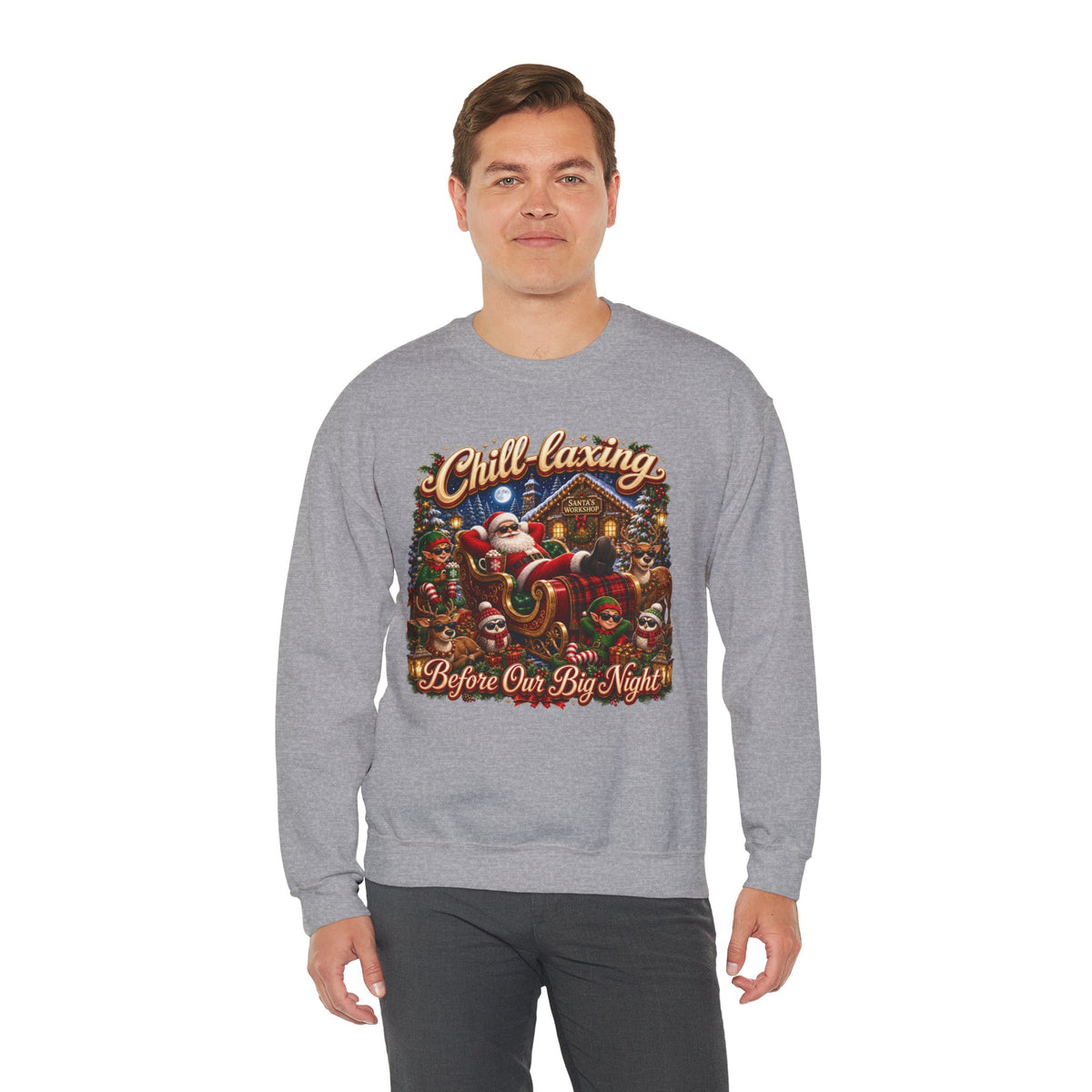 CHRISTMAS CHILL Unisex Heavy Blend Crewneck Sweatshirt