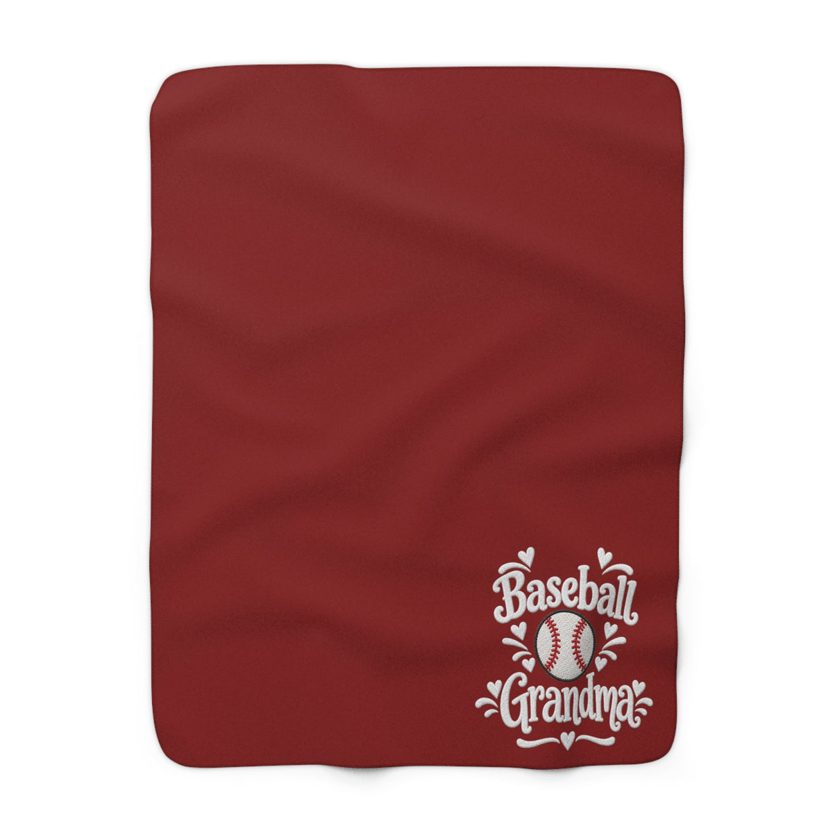 BASEBALL GRANDMA Sherpa Fleece Blanket