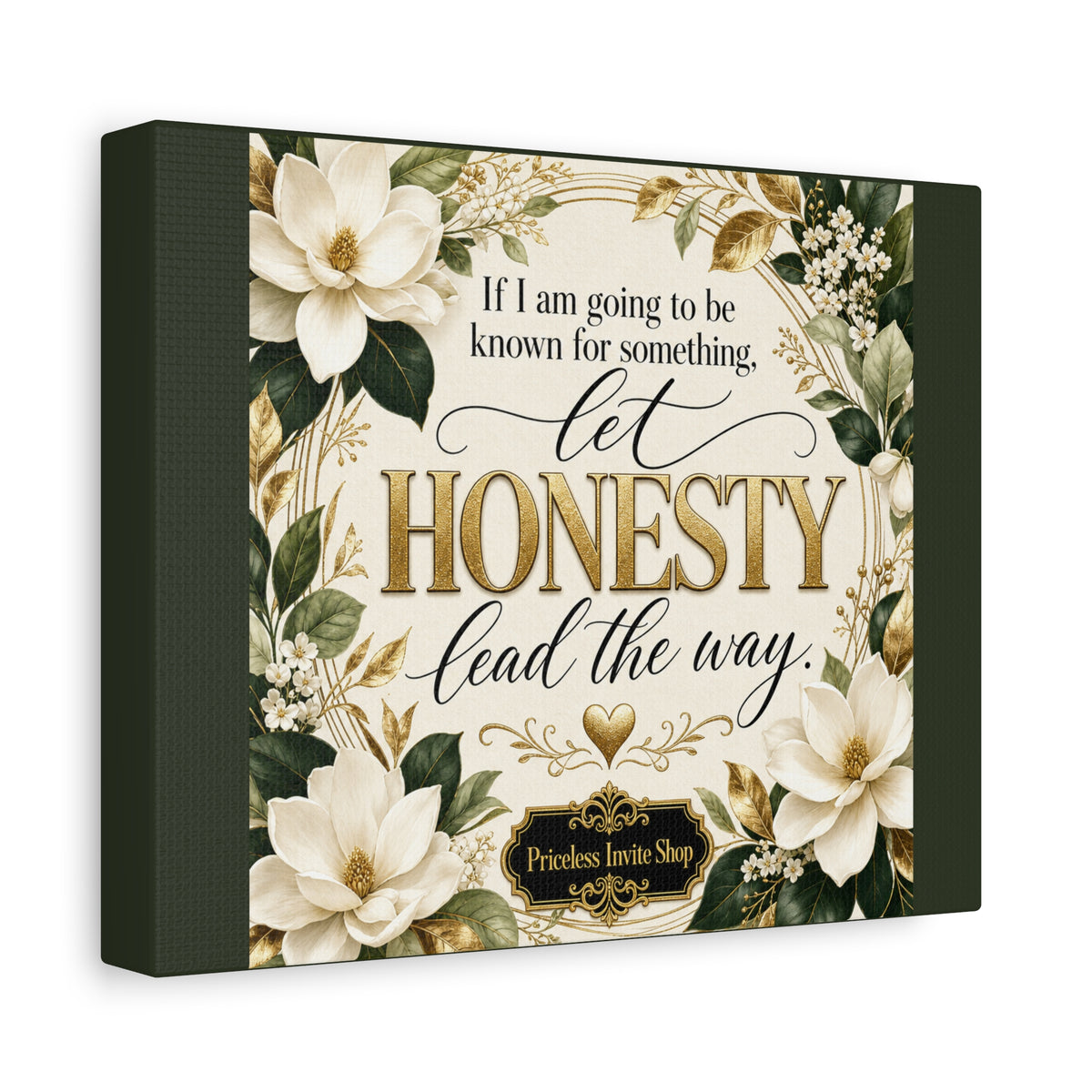 Let Honesty Lead the Way | Inspirational Canvas Wall Art