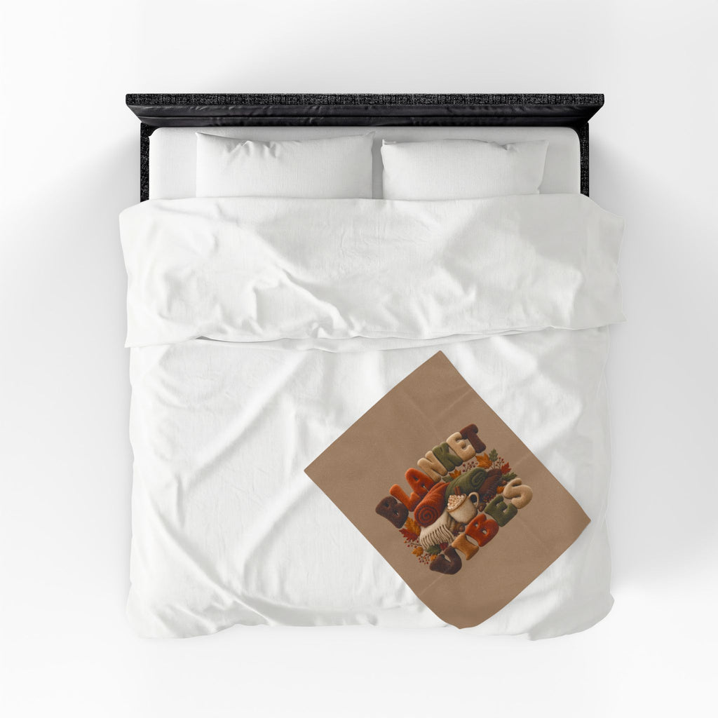 FALL VIBES Velveteen Plush Blanket