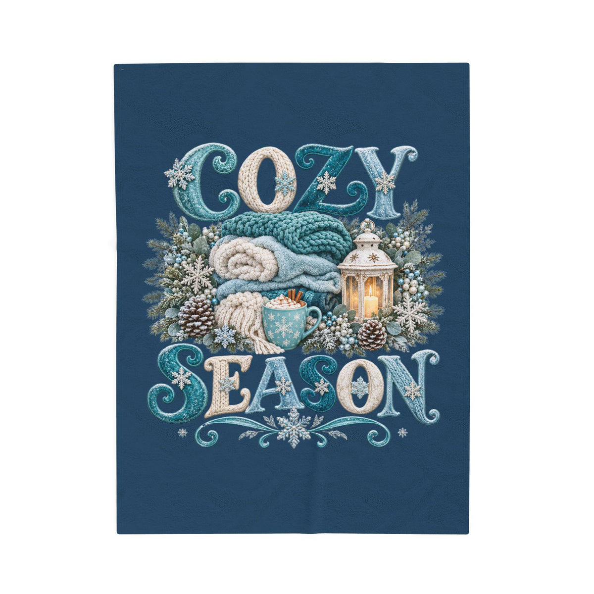 COZY SEASON Velveteen Plush Blanket