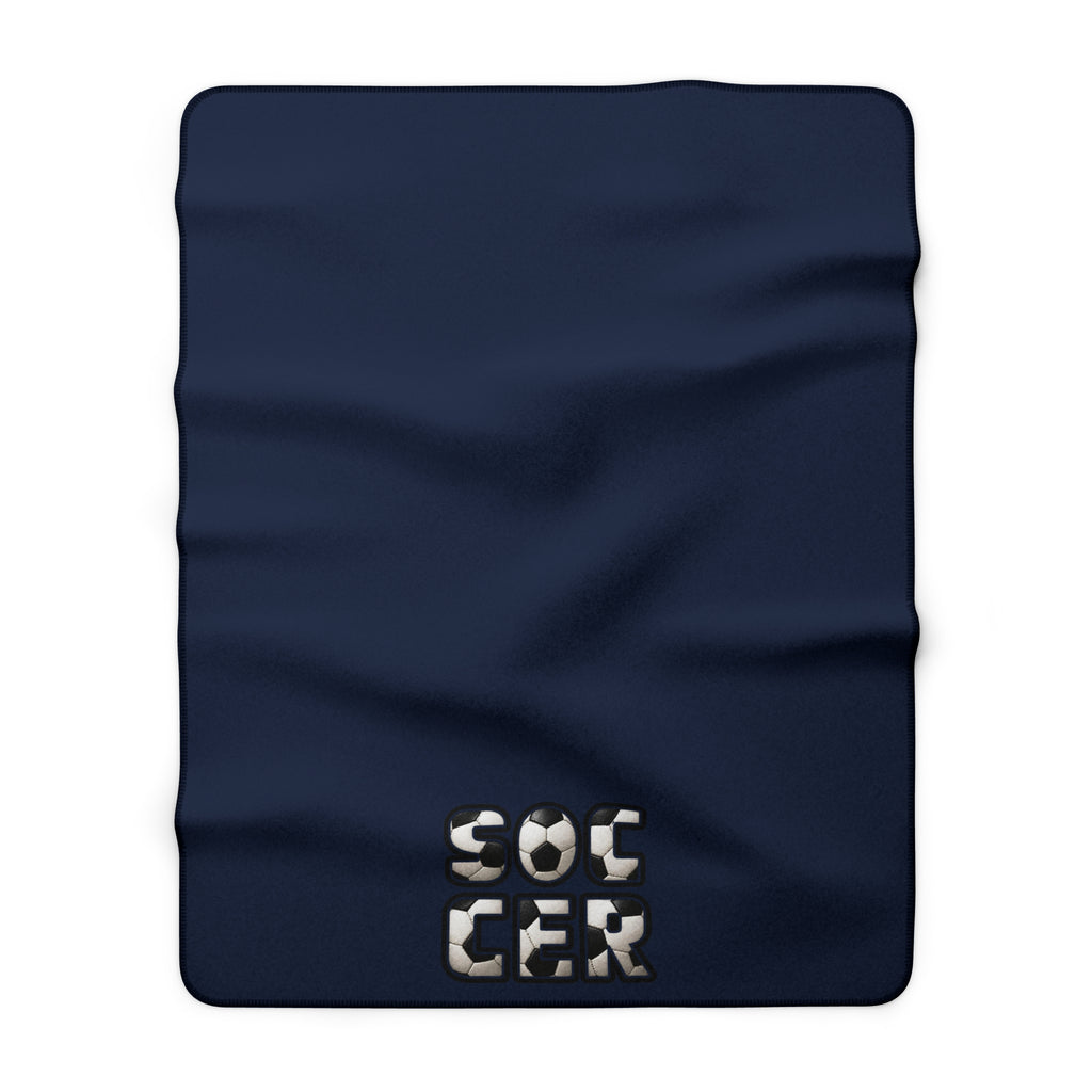 SOCCER Sherpa Fleece Blanket