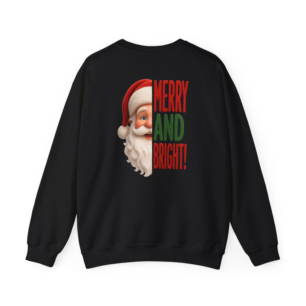 NAUGHTY OR NICE SANTA Unisex Heavy Blend Crewneck Sweatshirt 