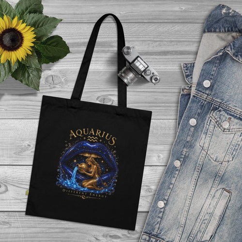 Aquarius Zodiac Celestial Tote Bag