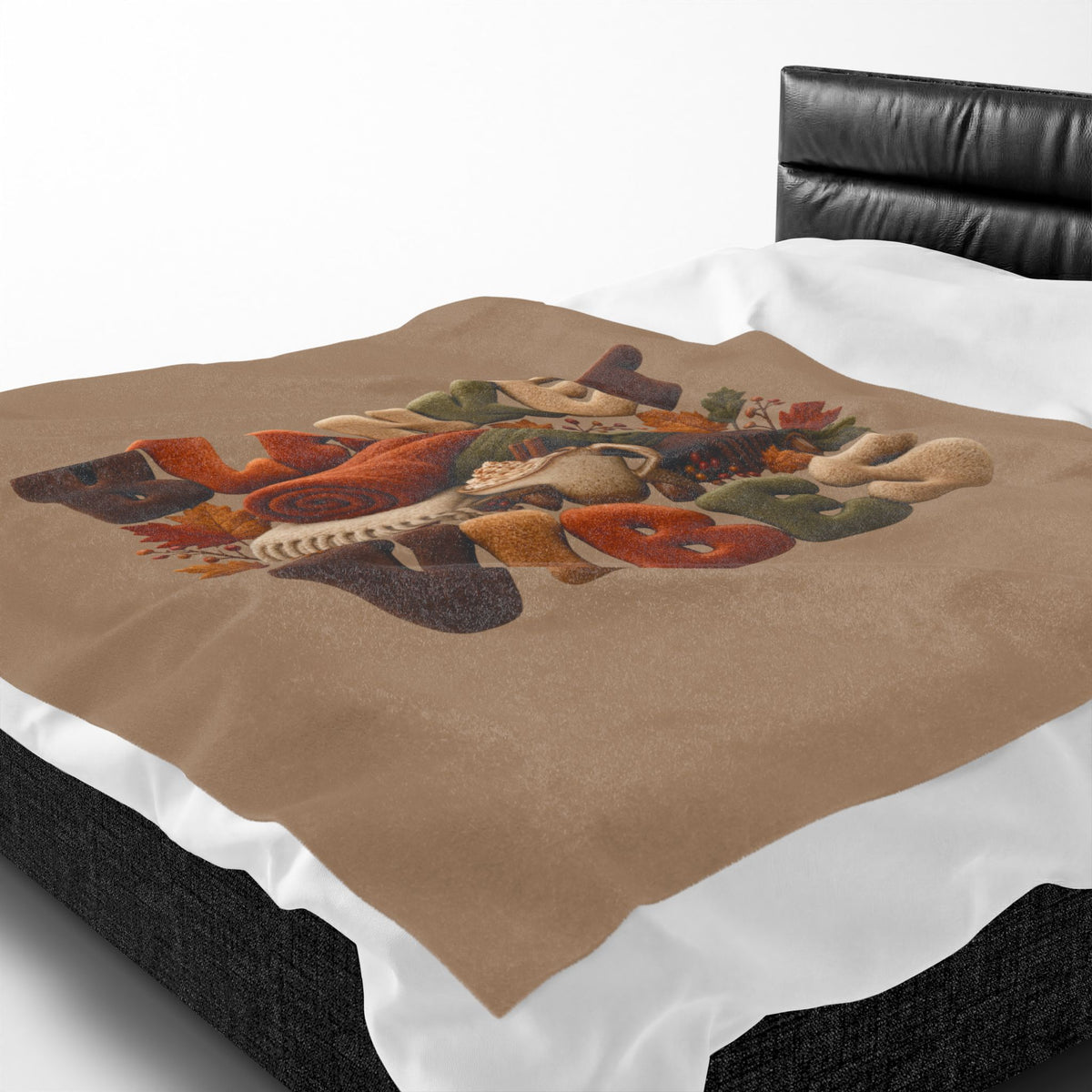 FALL VIBES Velveteen Plush Blanket