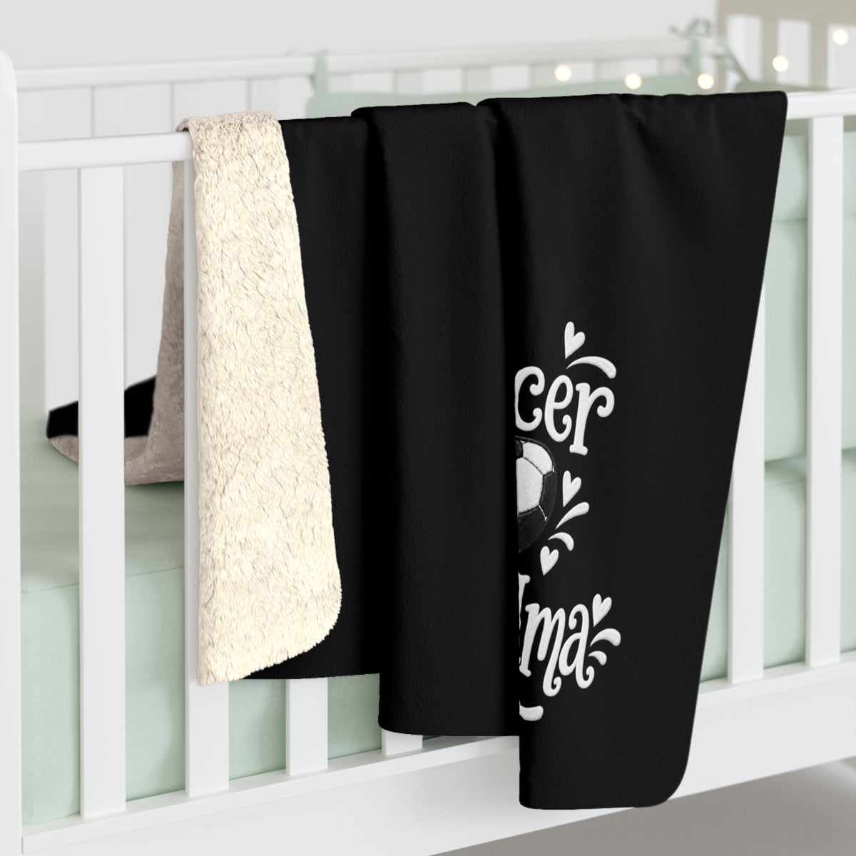 SOCCER GRANDMA Sherpa Fleece Blanket