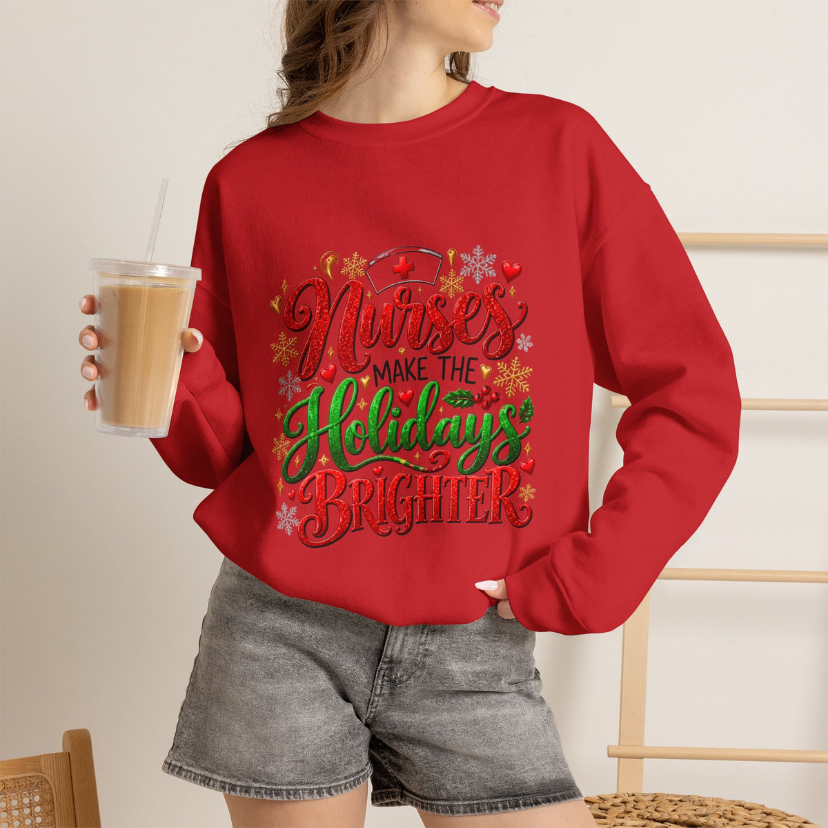 NURSES HOLIDAY Crewneck Sweatshirt
