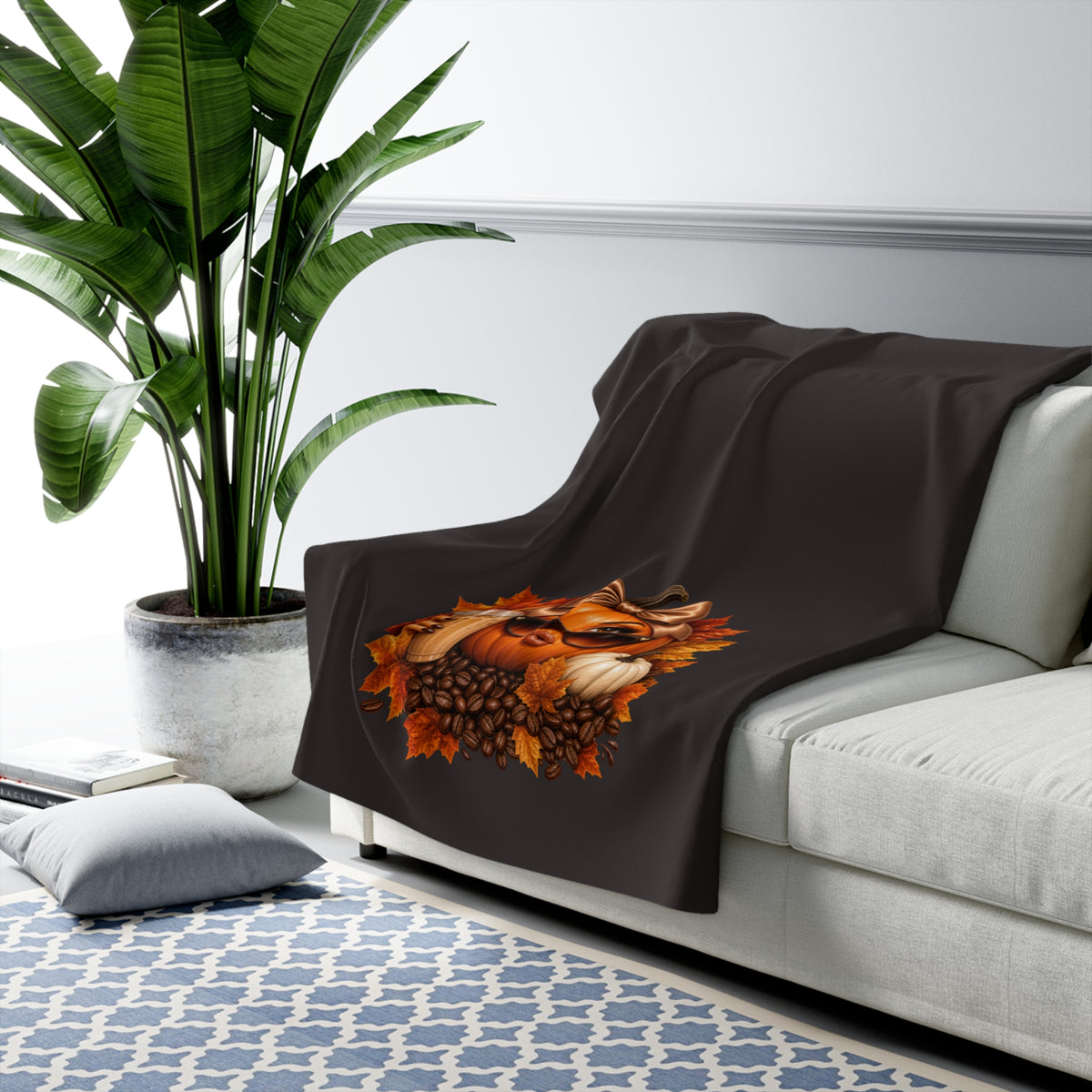 SASSY PUMPKIN Sherpa Fleece Blanket