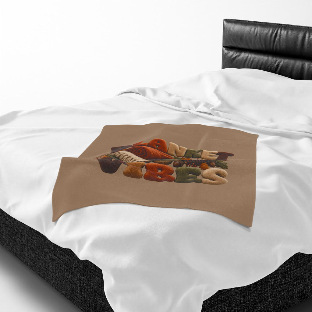 FALL VIBES Velveteen Plush Blanket