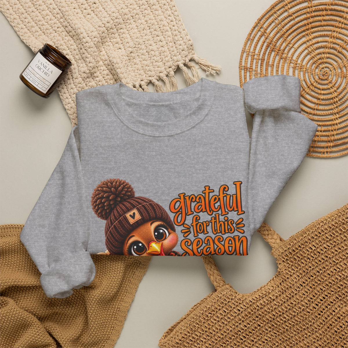 GRATEFUL FOR THIS SEASON Crewneck Sweatshirt