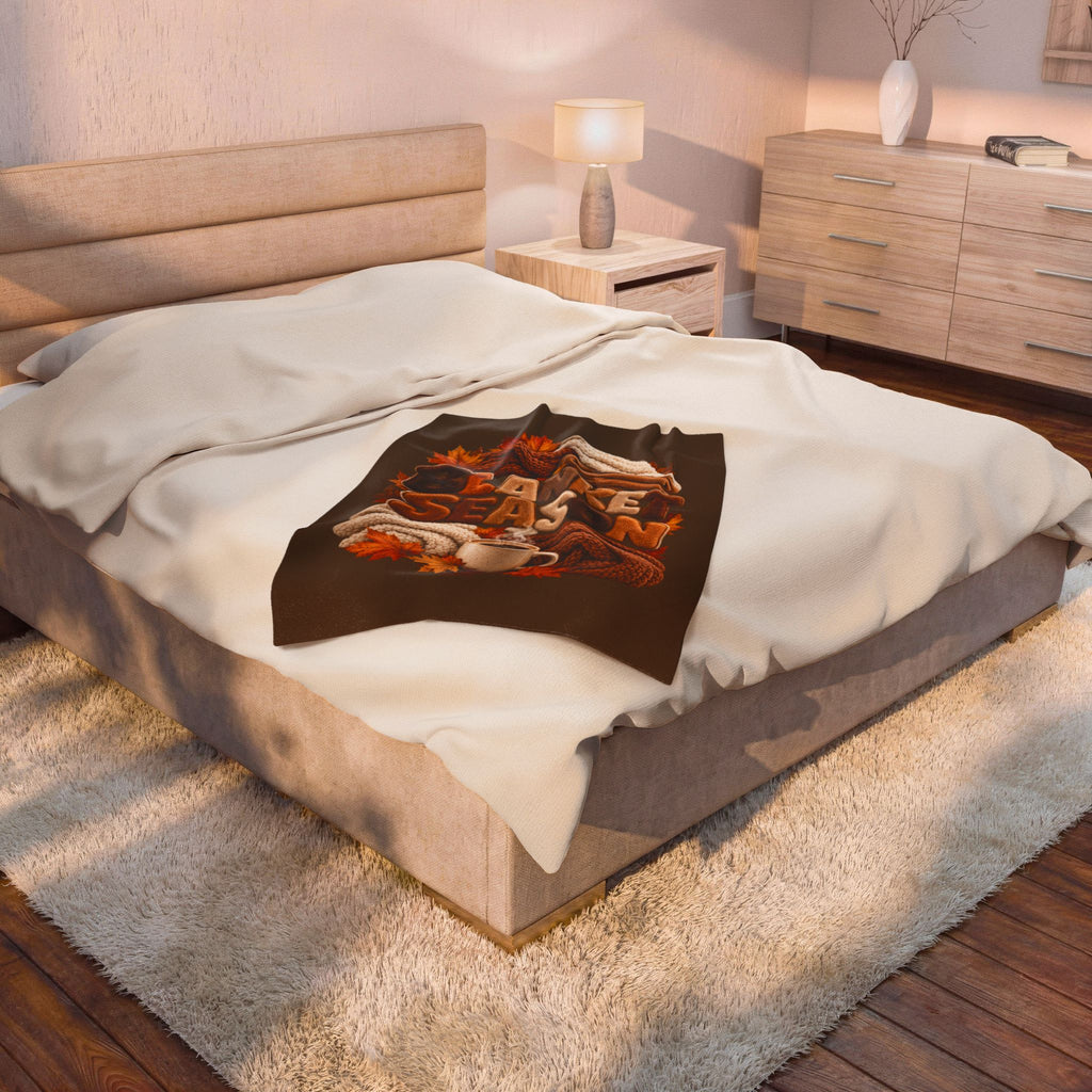 FALL SEASON Velveteen Plush Blanket
