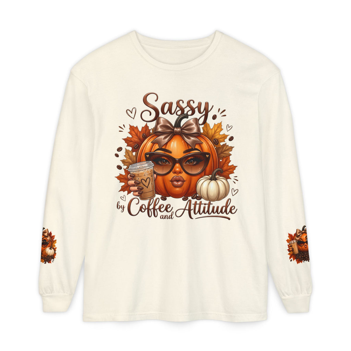 SASSY WITH AN ATTITUDE PUMPKIN Long Sleeve T-Shirt