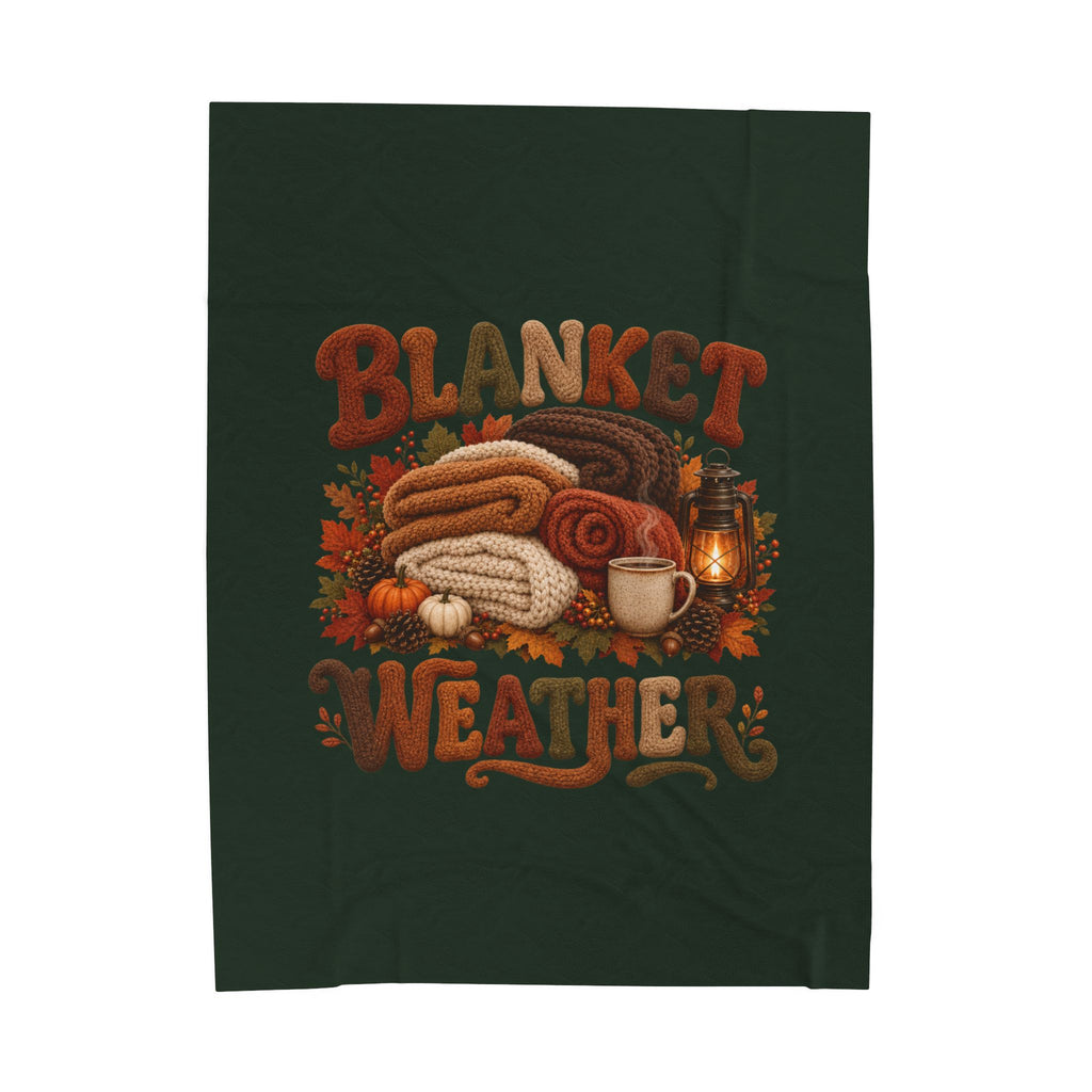 WEATHER FALL Velveteen Plush Blanket