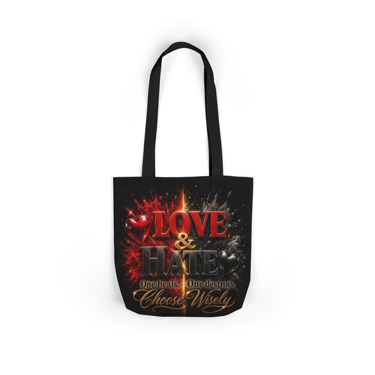 LOVEHATE Canvas Tote Bag 5-Color Straps