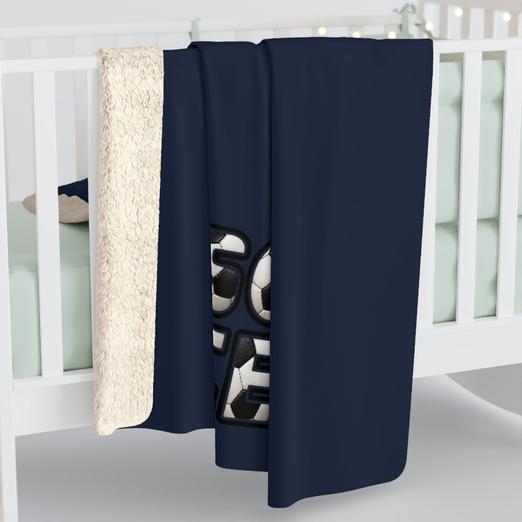SOCCER Sherpa Fleece Blanket