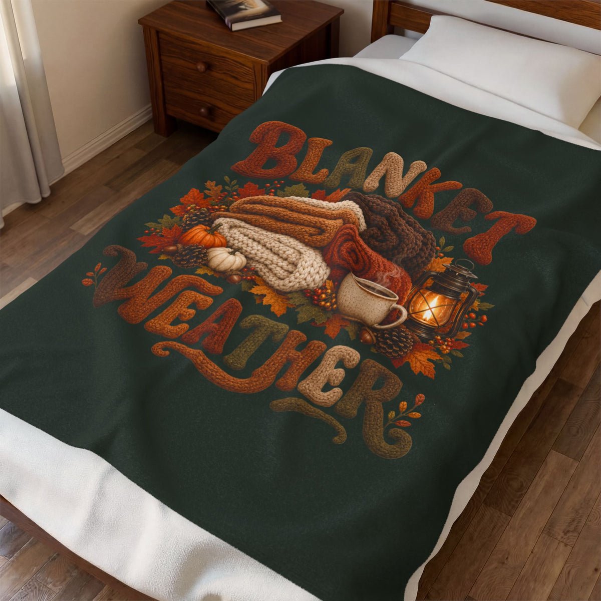 WEATHER FALL Velveteen Plush Blanket