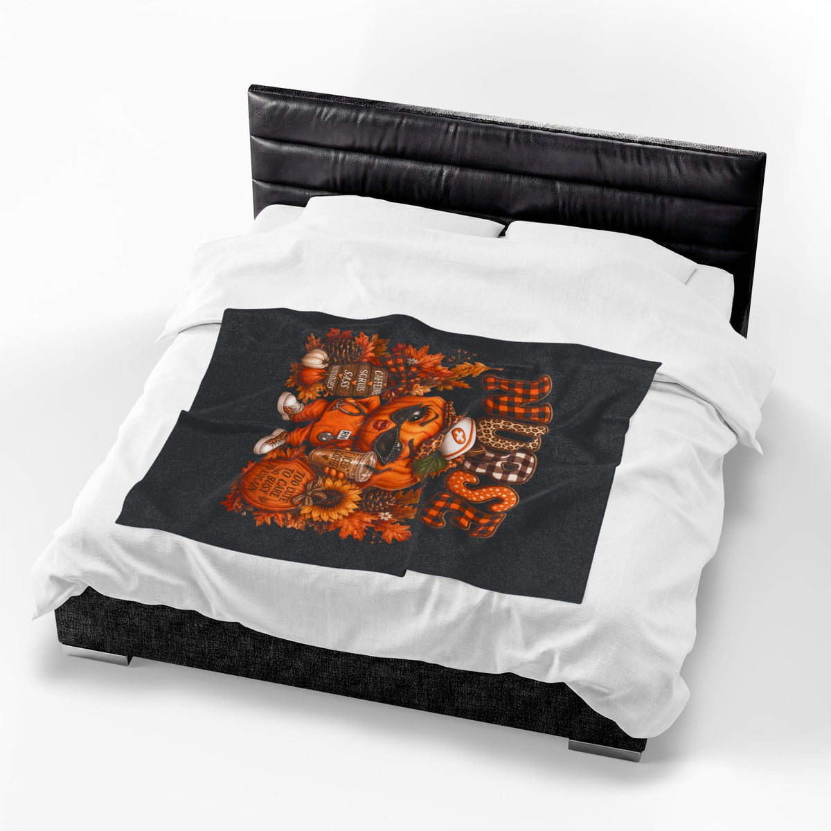 SASSY NURSE FALL Velveteen  Plush Blanket