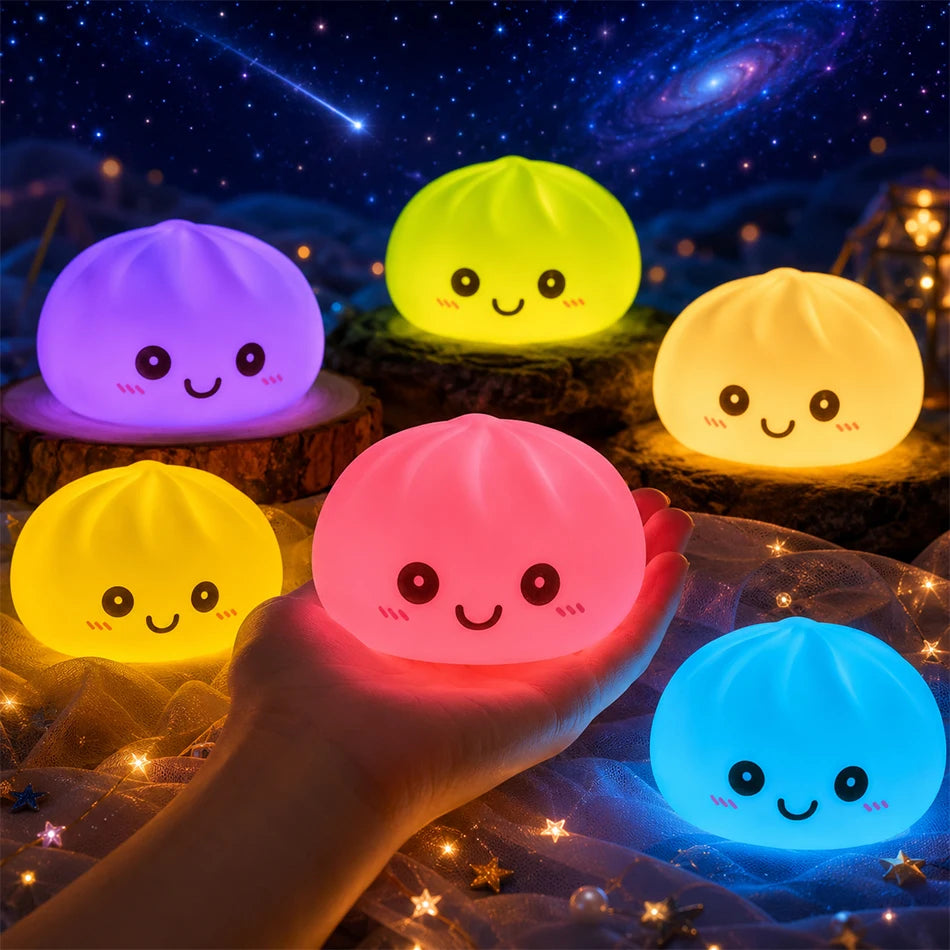 2027 New Dumpling Night Lights Glowing Dumplings Desktop Ornament