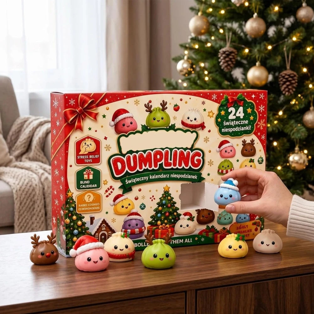 24-Day Christmas Dumpling Squishy Advent Calendar Gift Box