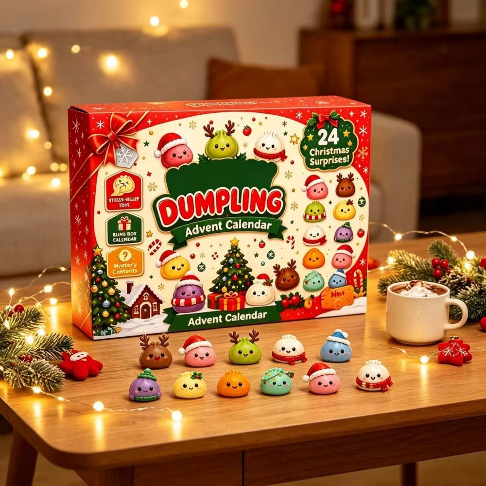 24-Day Christmas Dumpling Squishy Advent Calendar Gift Box