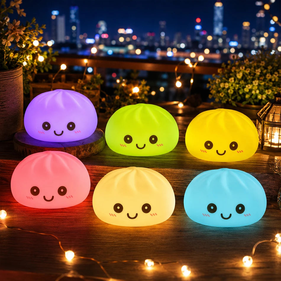2027 New Dumpling Night Lights Glowing Dumplings Desktop Ornament