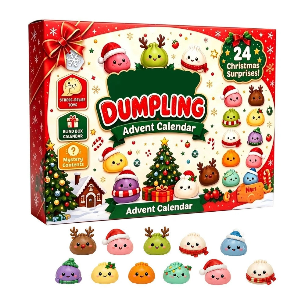 24-Day Christmas Dumpling Squishy Advent Calendar Gift Box