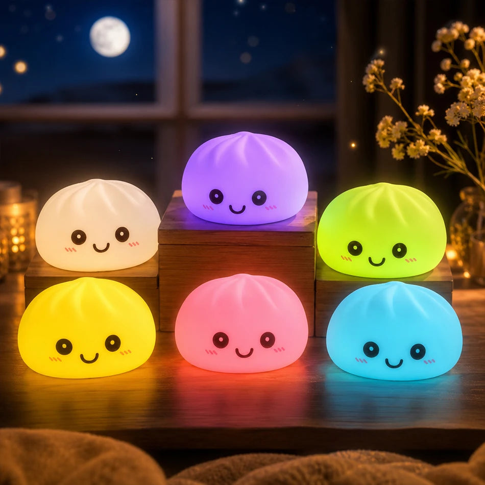 2027 New Dumpling Night Lights Glowing Dumplings Desktop Ornament